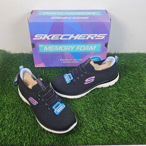 SKECHERS Summits - Top Player - BLACK / MULTI - Women's Size 8 - 150116